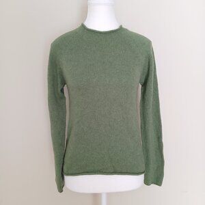 Ubaldin Italy 100% Cashmere Mock Neck Pullover Sweater Size Small